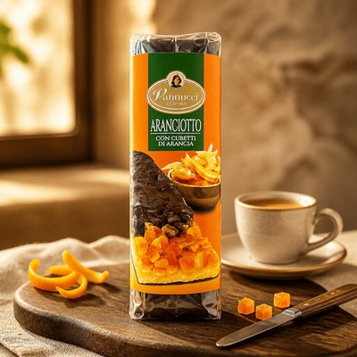 Vannucci Aranciotto horká s kandizovaným pomarančom 135 g