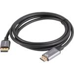 Lanberg Кабел Lanberg DisplayPort (M)-HDMI (M) 1, 8 м, 4K, черно-сребрист CA-DPHD-20CU-0018-BK (CA-DPHD-20CU-0018-BK)