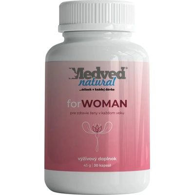 Medveď natural forWOMAN 30 kapsúl