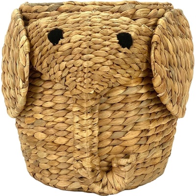 Compactor Детска кошница за играчки от воден зюмбюл естествена ø 30x35 cm Elephant - Compactor (RAN11861)