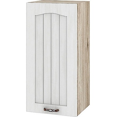 ИРИМ Горен кухненски шкаф Сити АРФ-Бяло фладер-04-66 ляв 35 см