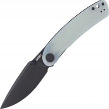 KUBEY Momentum Sherif Manganas Design Liner Lock Front Flipper Folding Knife Jade G10 Handle KU344C