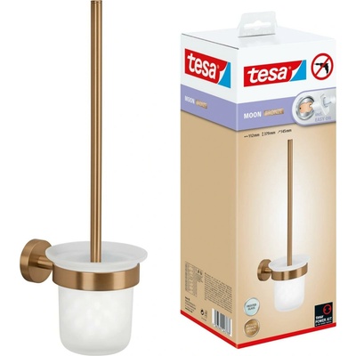 Tesa WC štetka s nástenným držiakom Moon bronzová 397 x 112 x 145 mm