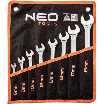NEO Tools sada očkoplochých klíčů 6-19mm 8ks 09-751