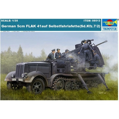 Trumpeter Trumpeter German 5cm FLAK 41auf Selbstfahrlafette Sd.Kfz.7/2 1:35