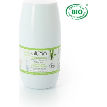 Aluna Bio deodorant roll-on s kamencem aloe vera a výtažky z bambusu 50 ml