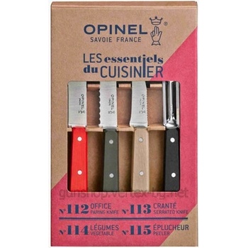 Opinel Комплект кухненски ножове и белачка Opinel Loft (001626-410040041)