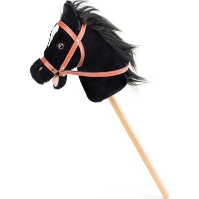 Kůň černý na tyči Hobby horse FAUNICA Baron se zvuky – Zboží Dáma
