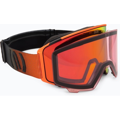 Neon Скиорска маска Neon Ice black/orange/mirror red/amber