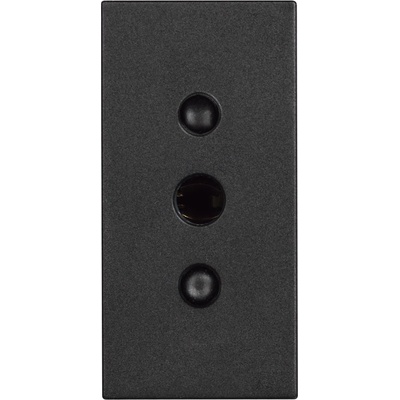 BTicino RG4113 Гнездо 2P + E 10A 250 Va. c. - тип контакти на земната повърхност, 1M, черен Classia - RG4113 (RG4113)