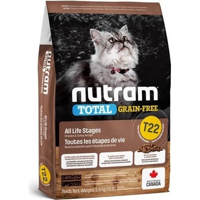 Nutram T22 Total Grain Free Turkey Chicken & Duck Cat 1,13 kg