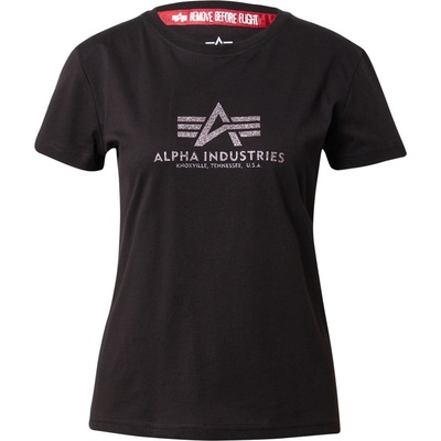 Alpha Industries Тениска черно, размер s