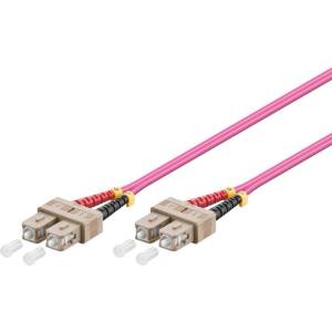 Conneu SC-SC дуплексна пач корда, мултимод OM4, 3 мм. , виолетова, Conneu (3.0 м) (CNFJ-SCSCOM4DVT3mm-3)