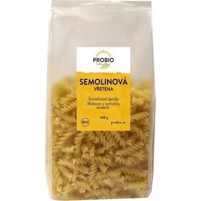 Probio těstoviny Semolinová Vřetena Bio 400 g