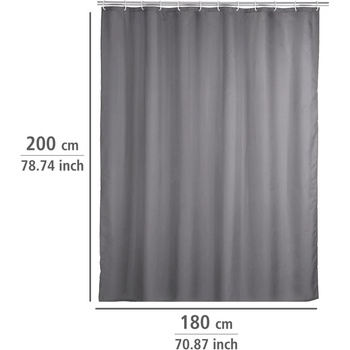 WENKO 20044100 - Завеса за душ 180x200 cm сива (WE0378)