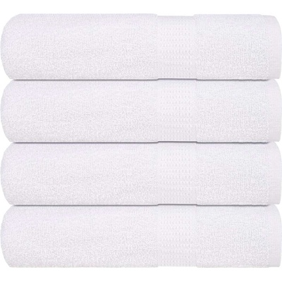 vidaXL Кърпи за ръце FROGN 4 бр. Бели 50x100 см 360 г/м2 (136650)