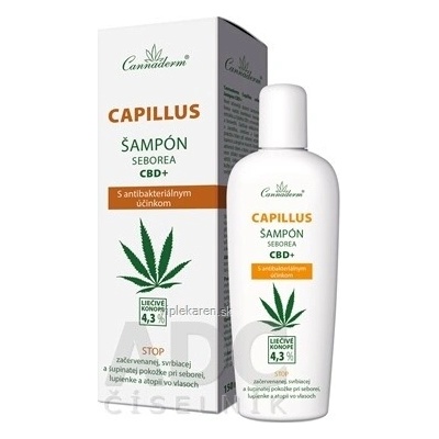 CANNADERM CAPILLUS Šampón na vlasy proti seborei CBD+ 150 ml
