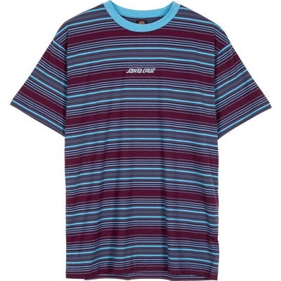 Santa Cruz tričko Classic Strip Haze Stripe Dark Cherry Stripe