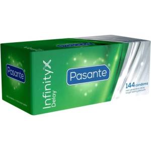 Pasante 144 бр. Задържащи презервативи с 8.5% Бензокаин Pasante Infinity X