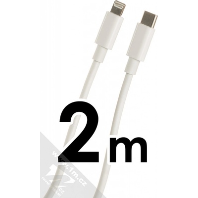 maXlife MXUC-05L USB-C / Apple Lightning 2m, bílý