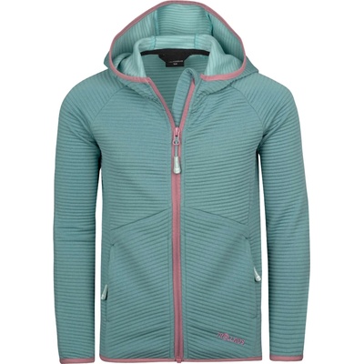 TROLLKIDS Детско поларено яке Trollkids Girl's Sogndal Jacket Fleece jacket - Glacier Green / Orchid - размер 116 (EU) (703-2685-0415)