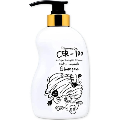 Elizavecca CER 100 Collagen Coating Hair A+ Muscle Tornado Shampoo 500 ml