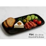 Ritzenhoff & Breker Порцеланово плато Flirt, плитко, черно 33 х 20 см. Ritzenhoff & Breker