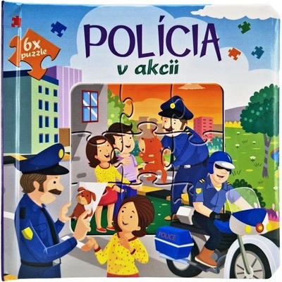 Polícia v akcii kniha puzzle 6x