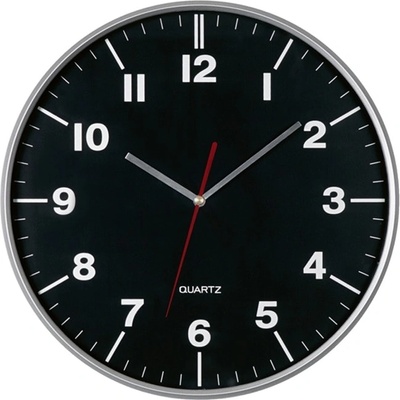 TOPS Стенен часовник TOPS TOPiCO Hemera, аналогов, кварцов механизъм, черен (58-0400940)