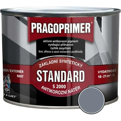 Pragoprimer Standard S2000 základní barva na kov 350 ml 0110 šedá
