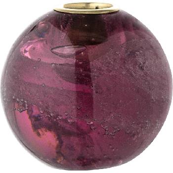 Bloomingville Свещник за класическа свещ Bloomingville топка стъклен лилав (32219448)