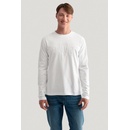 Gant tričko Reg Tonal Shield LS biele