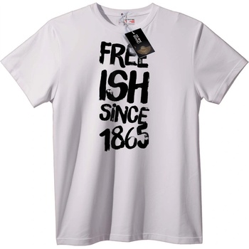 NOONEBRAND Тениска Свободен от 1863 - M, White