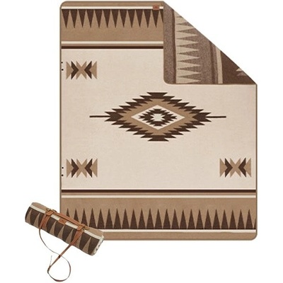 Naturehike Vlněná deka s geometrickým vzorem 1950 g světle hnědá – Zboží Mobilmania