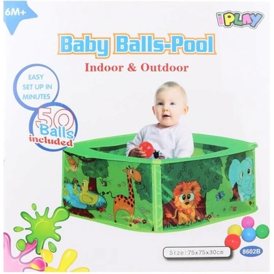 Iplay 8602B zelený bazén + 50 míčků
