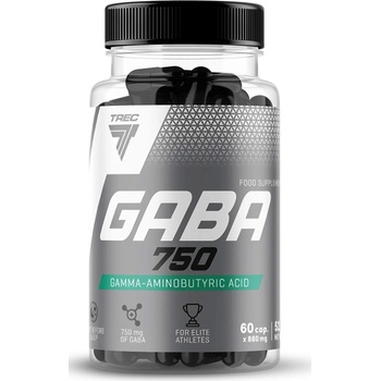 Trec Nutrition GABA, 750 mg, 60 капсули, Trec Nutrition