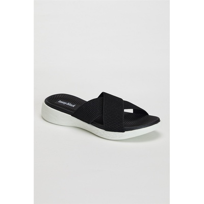 Tonny Black Дамски чехли Tbemt - Черни с бяло 301702 (301702_Черно)