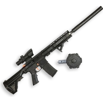 Sunny Blaster M4A1, автоматична пушка с воден гел и аксесоари, черна (M4A1-black)