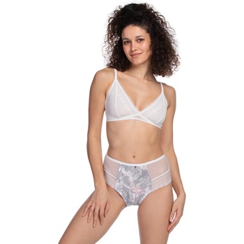 Image 1 of LAMA 2 броя дамски бикини с висока талия l-1458mdeh-66988-rÓŻowy-szary - Бял, размер s