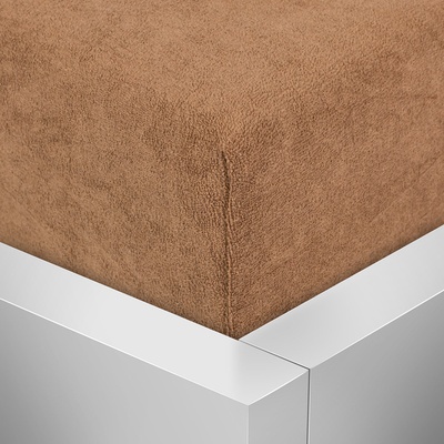 Top prostěradla.cz Froté prostěradlo Premium Světle hnědé 160x200