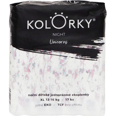 Kolorky NIGHT Unicorns XL 12-16 kg 17 ks
