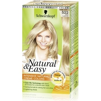 Schwarzkopf Natural & Easy 522 světle plavé stříbro barva na vlasy