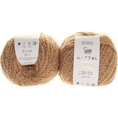 Gazzal Merino Boucle 3765 béžová