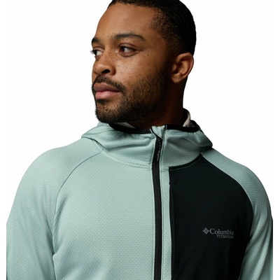 Columbia Triple Canyon Grid Fleece Hooded FZ 2 Crushed Blue Black
