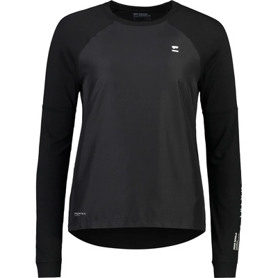 Mons Royale Дамска фланелка с дълъг ръкав за колоездене Mons Royale Women's Tarn Merino Bike Wind Jersey Cycling jersey - Black - размер XS (156-2459-0111)