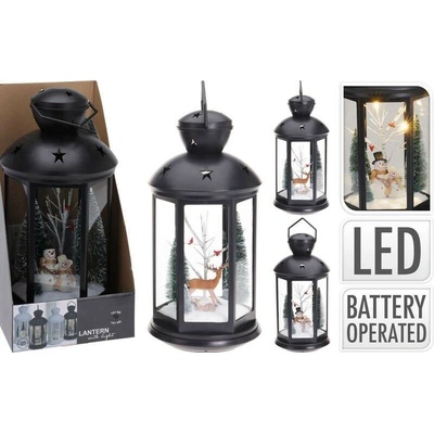 ProGarden KO-ANX000200sob Lucerna vánoční s LED osvětlením 43 cm SOB