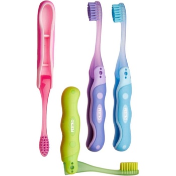 Pesitro Детска четка за зъби за път Go-Kids, Ultra Soft, 3-5 години, асортимент