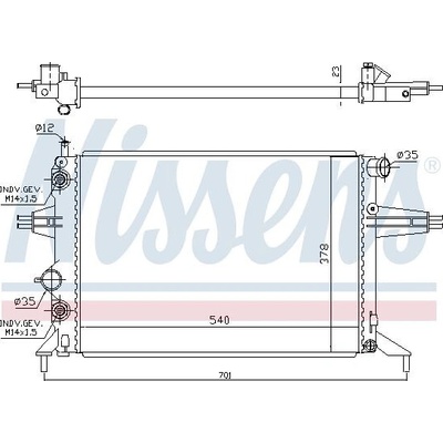 Chladič motoru NISSENS 63248A