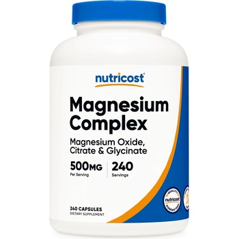 Nutricost Magnesium Complex, 500 mg, 240 капсули, Nutricost