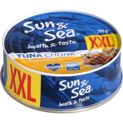 Sun&Sea Tuňák kousky ve slunečnicovém oleji XXL 785 g – Zbozi.Blesk.cz